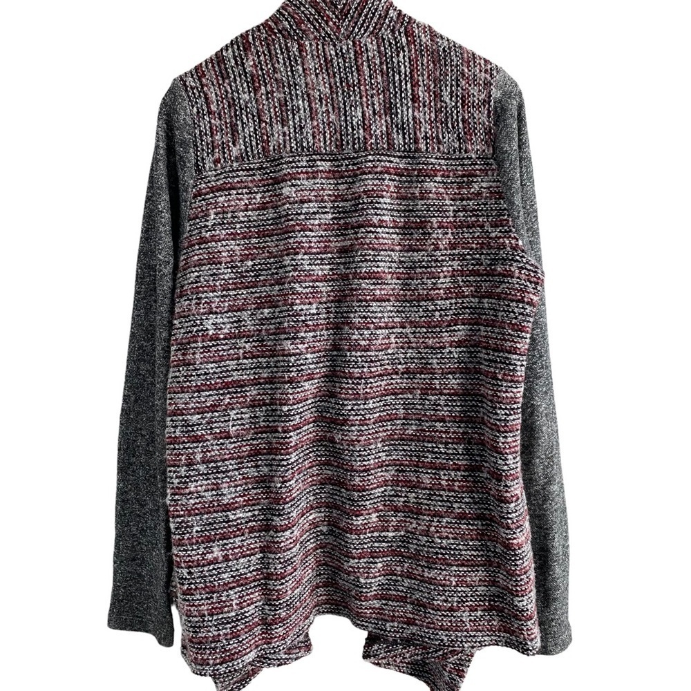 LUCKY Brand Waterfall Cardigan Chunky Knit Open Drape Sweater Wool Blend Cozy - Picture 2 of 14